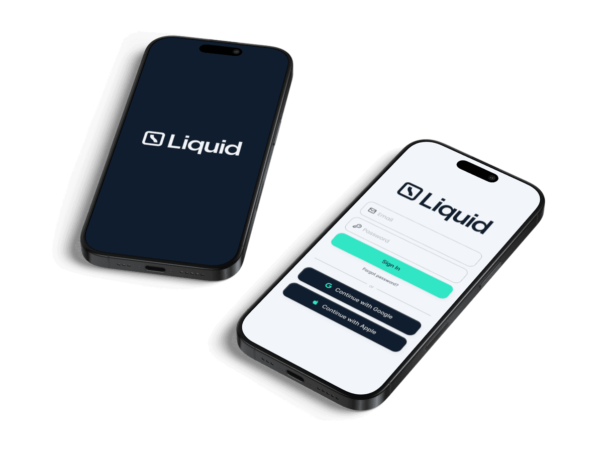 Liquid app on mobile devices